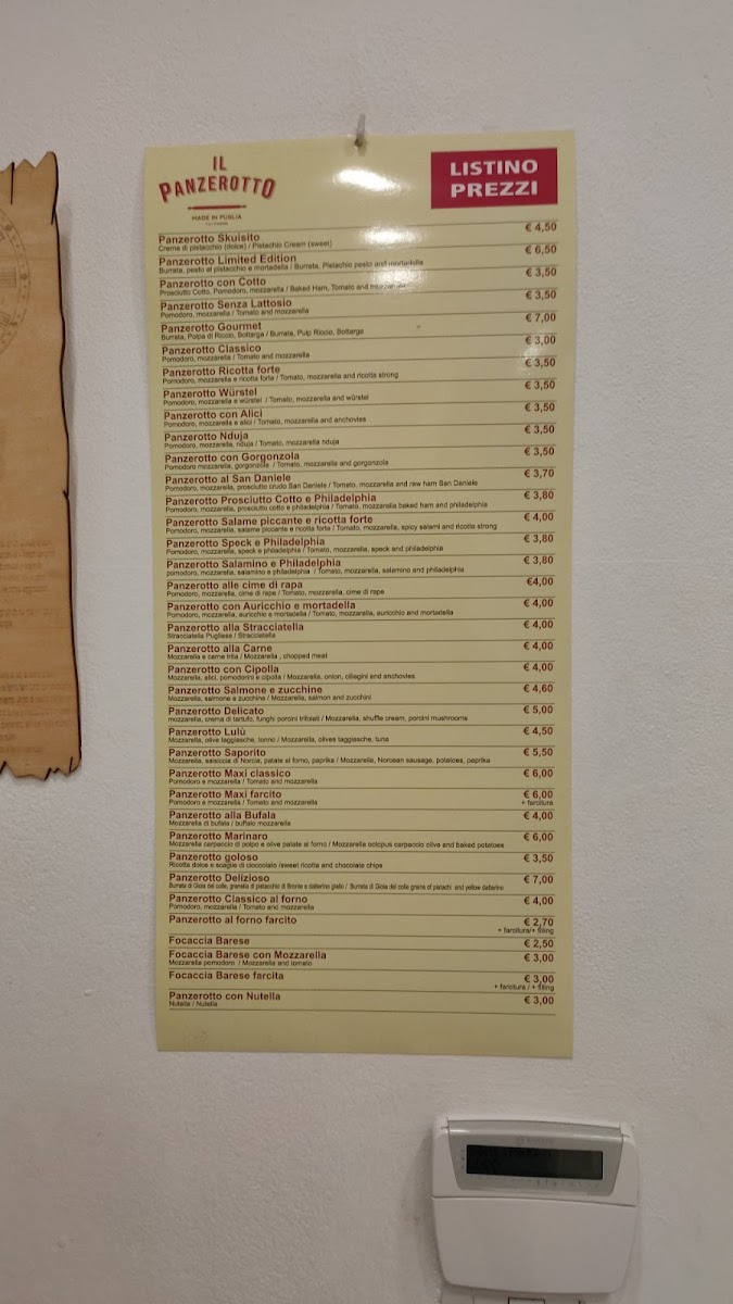 Menu Panzerò Panzerotti Per Passione-7