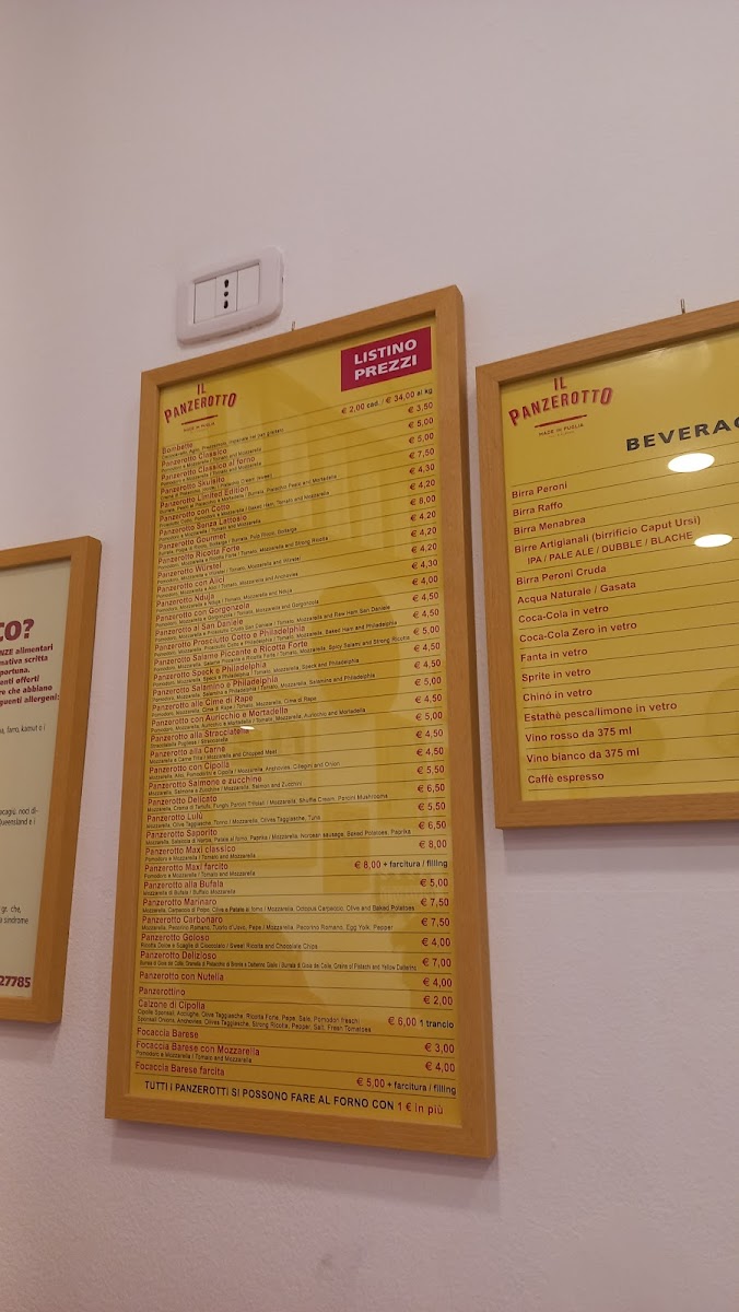 Menu Panzerò Panzerotti Per Passione-9