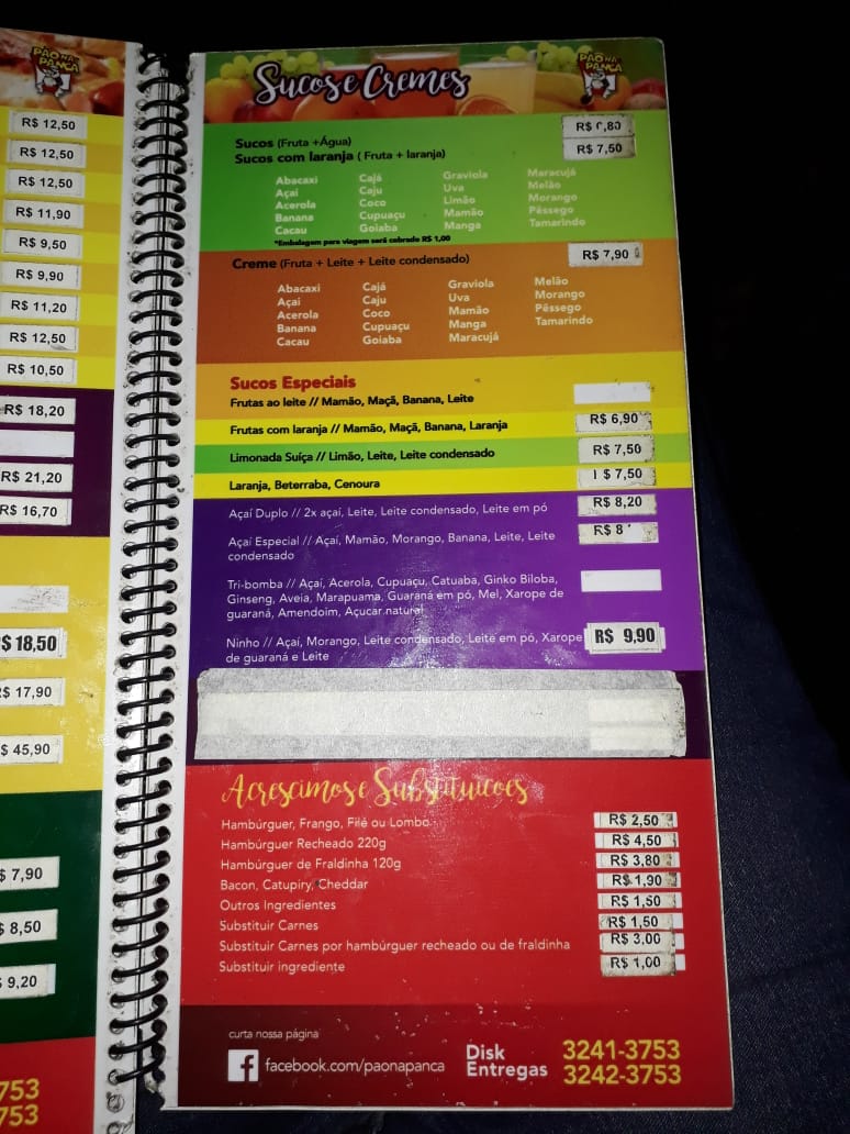 Menu Pão Na Pança-2