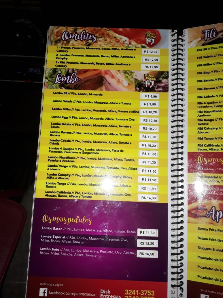Menu Pão Na Pança-6
