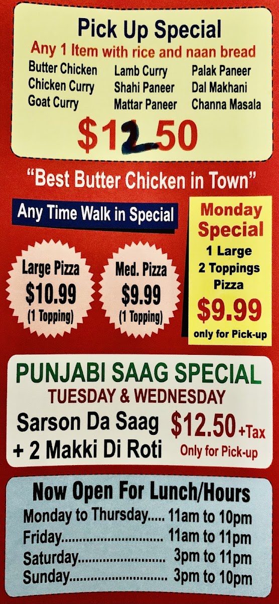 Menu Papa Day's Pizza & Indian Cuisine-5