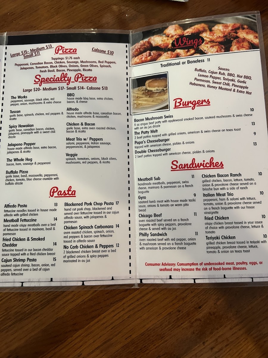Menu Papa Dick's Pizza-4