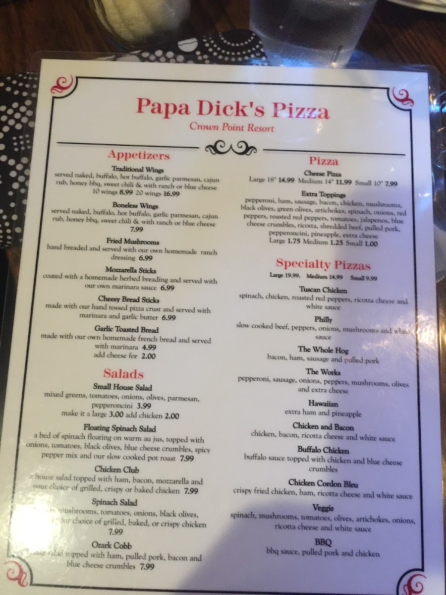 Menu Papa Dick's Pizza-9