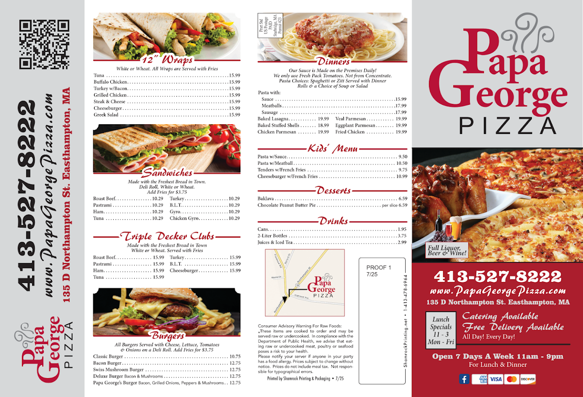 Menu Papa George Pizza-2
