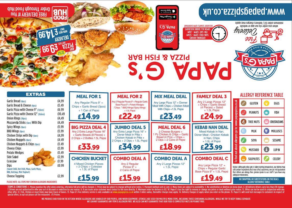 Menu Papa G's-1