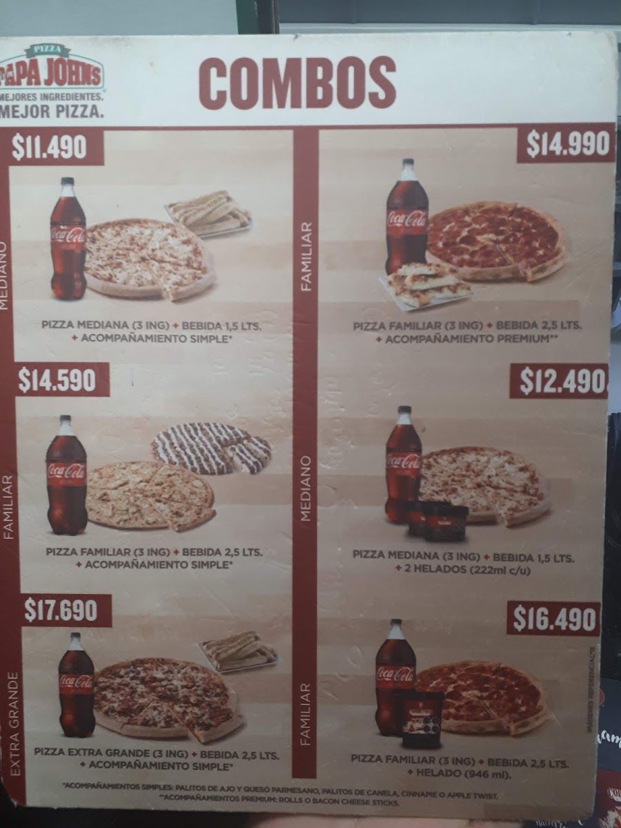 Menu Papa John's El Bosque-3
