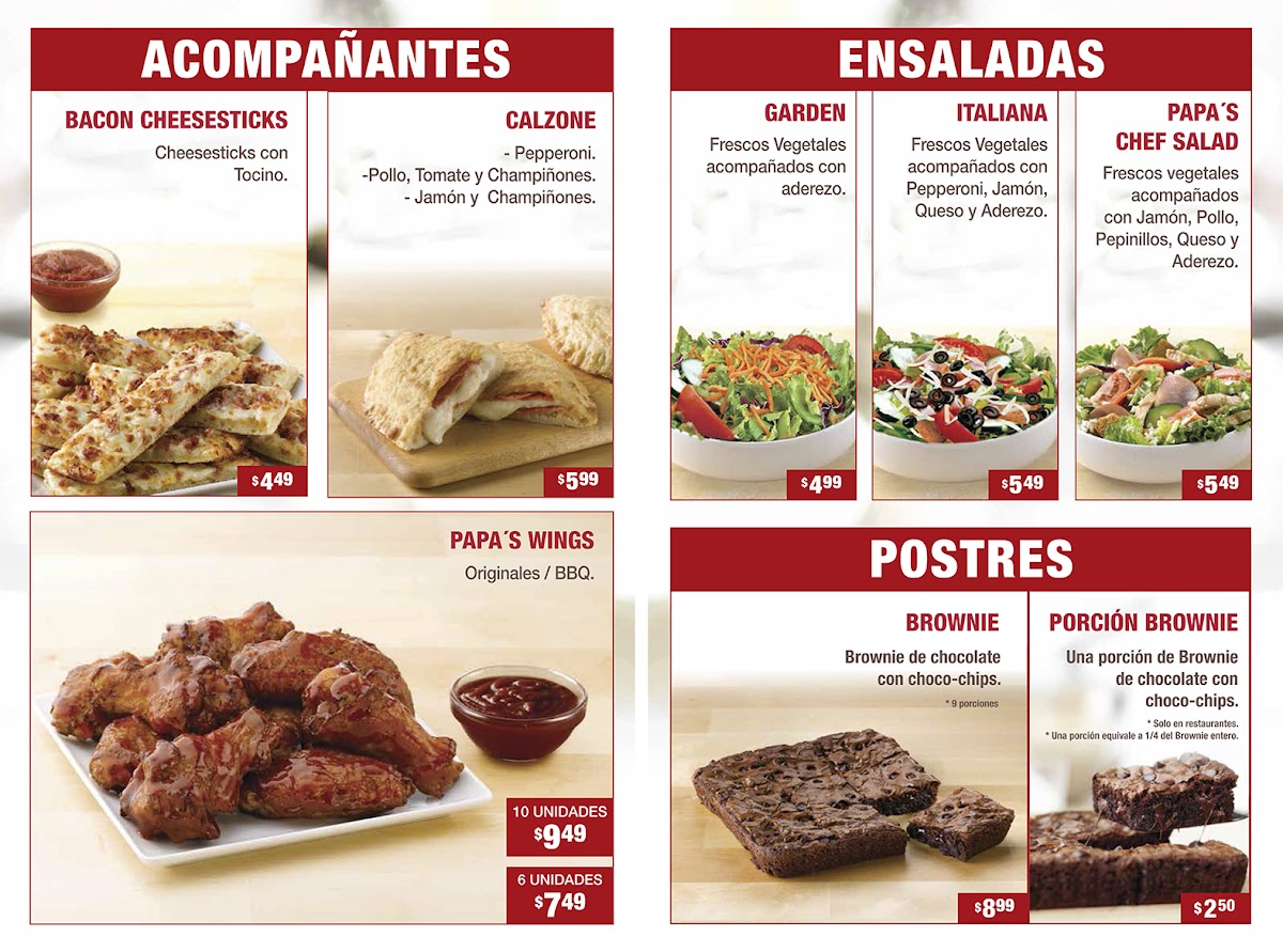 Menu Papa John's-4