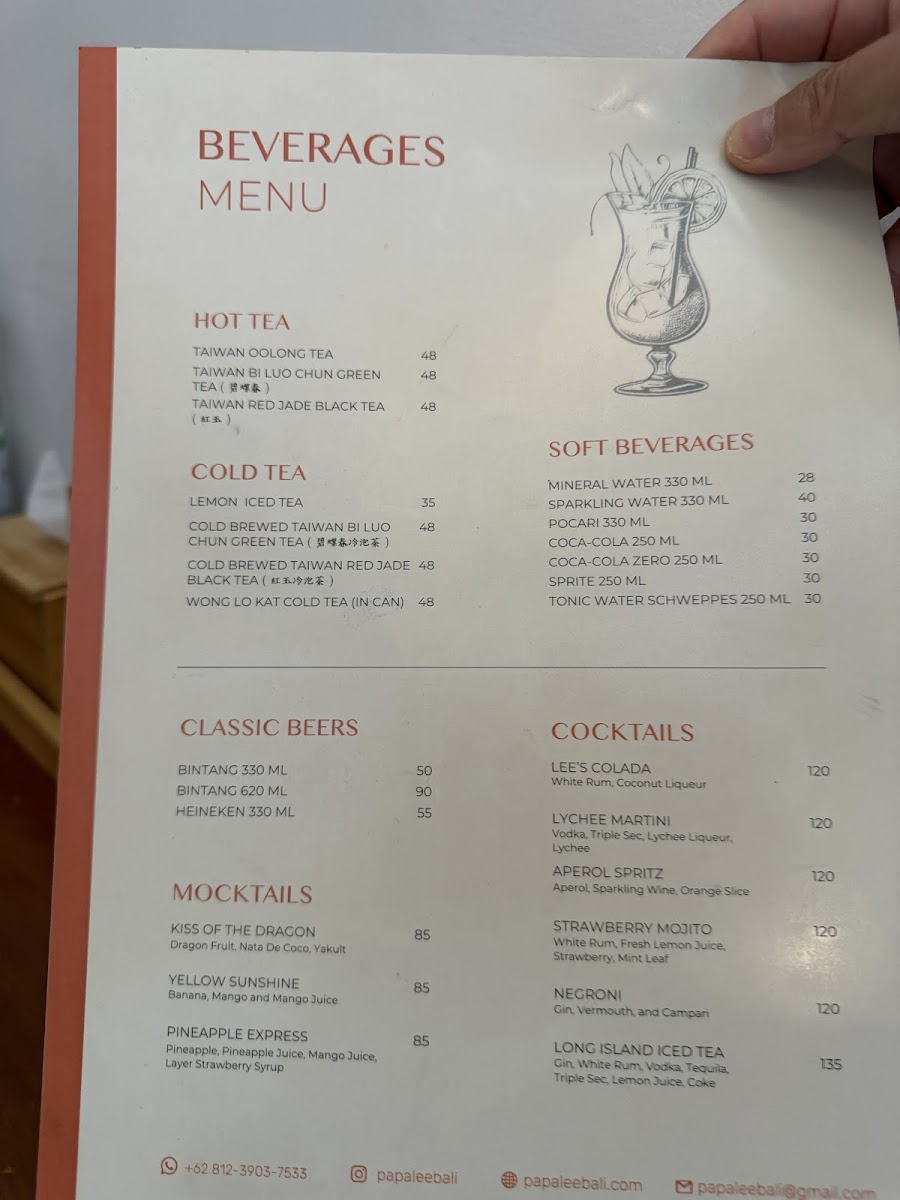 Menu Papa Lee's Taiwan Noodle & Dumplings 台灣人的店-4