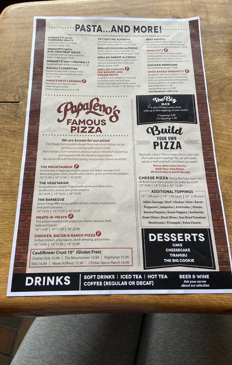 Menu Papa Leno's-1