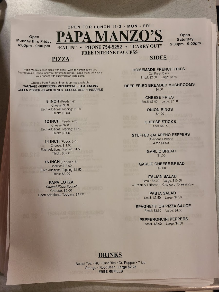 Menu Papa Manzo's-2