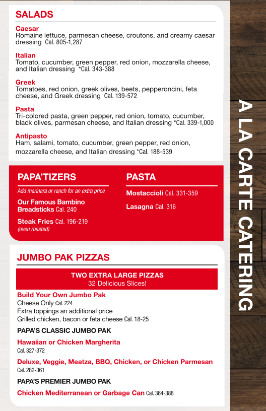 Menu Papa Romano's Pizza-3