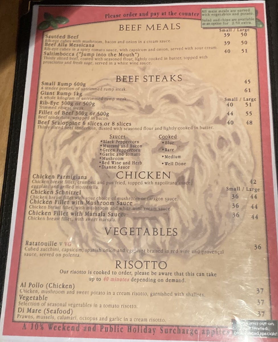 Menu Papadino's Katoomba-9