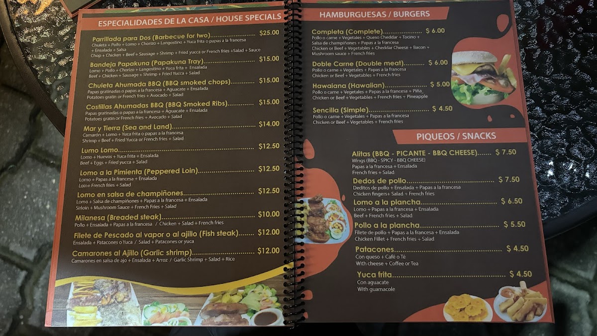 Menu Papakuna Café Restaurant-1