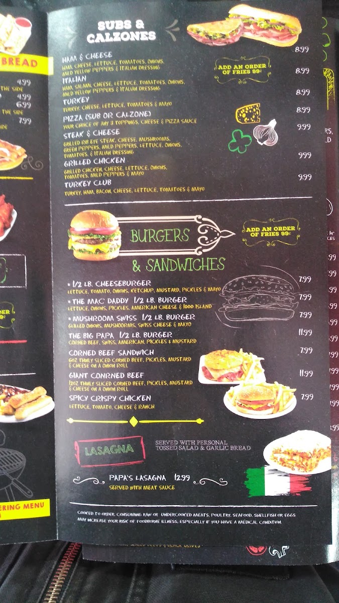 Papa's Pizza Menu-2