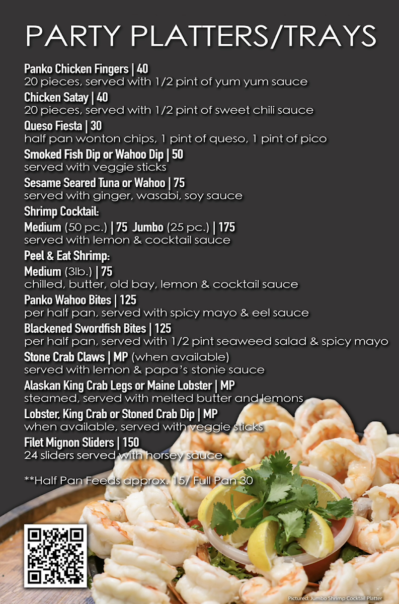 Menu Papa's Raw Bar-1