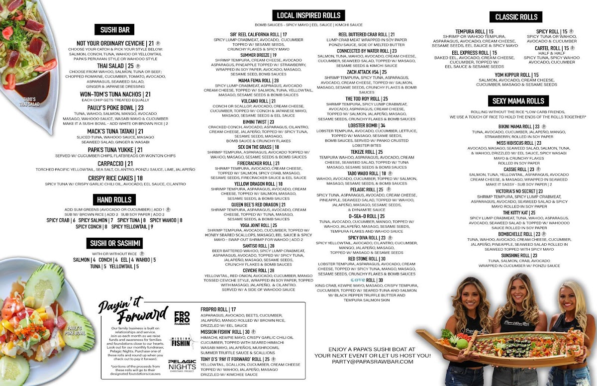 Menu Papa's Raw Bar-2
