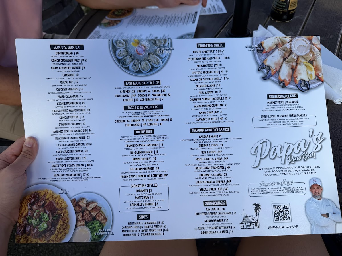 Menu Papa's Raw Bar-6