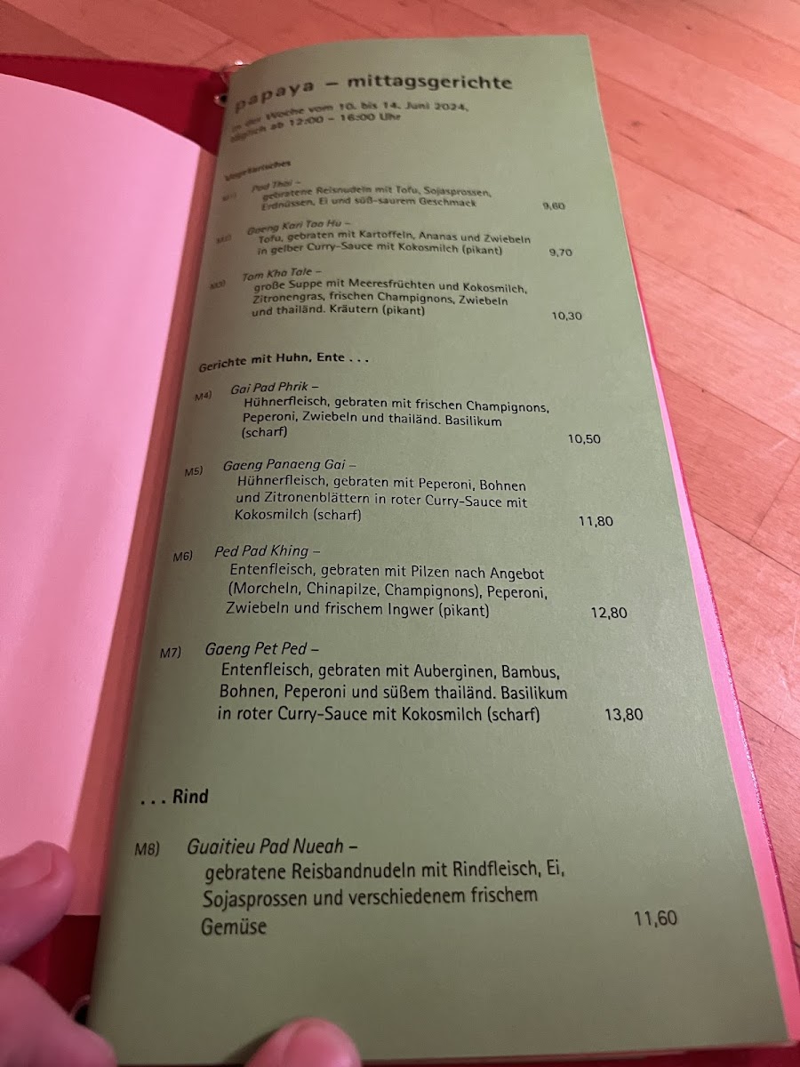 Menu Papaya Kantstraße-9
