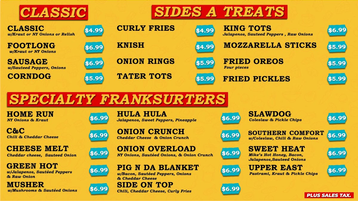 Menu Papaya King-1