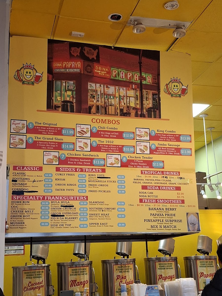 Menu Papaya King-5