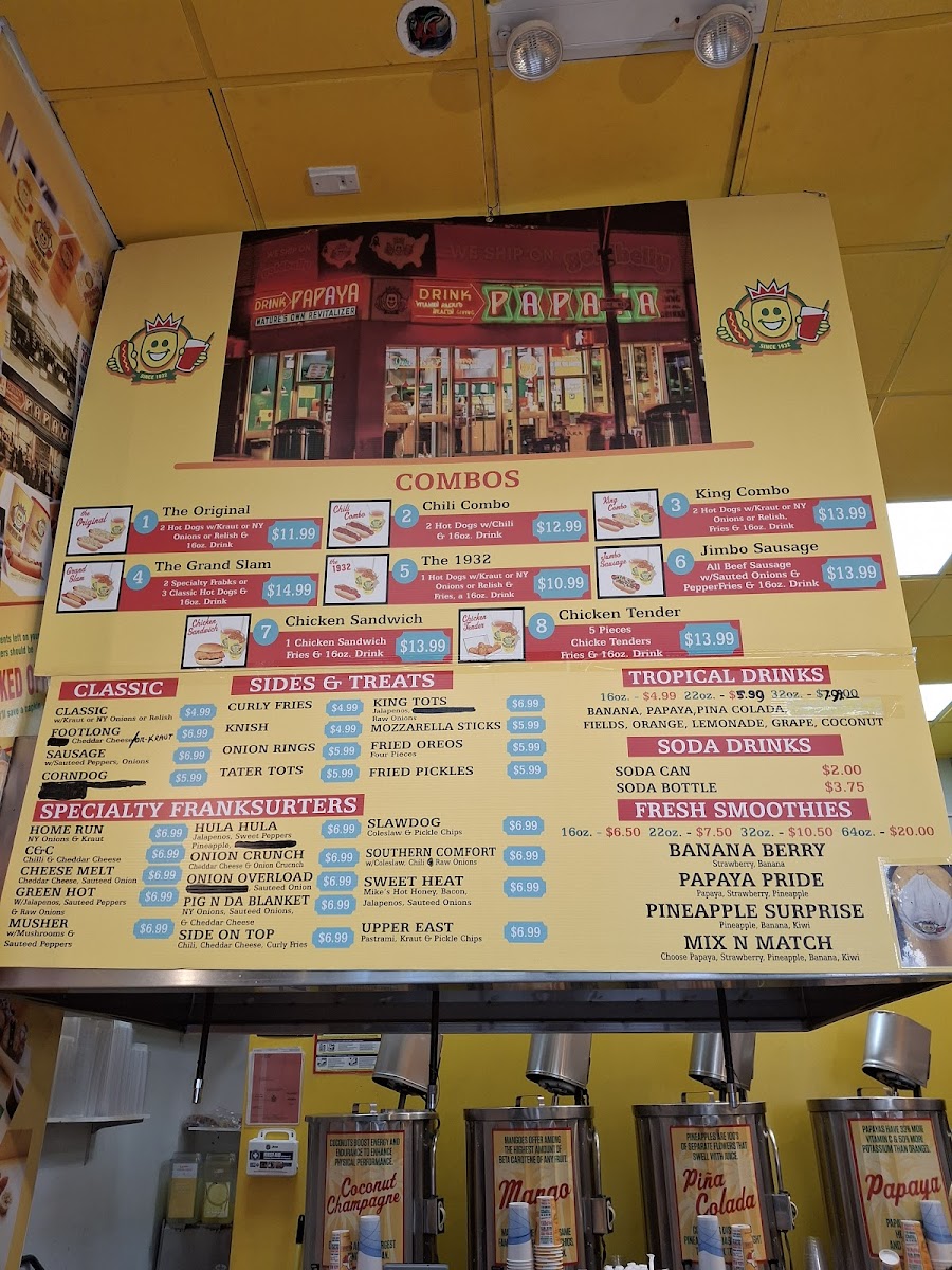 Menu Papaya King-9