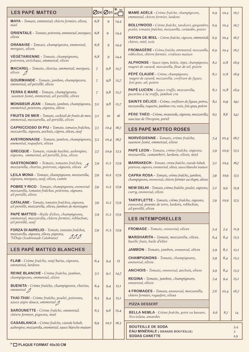 Menu Papé Matteo Clermont L'hérault-2