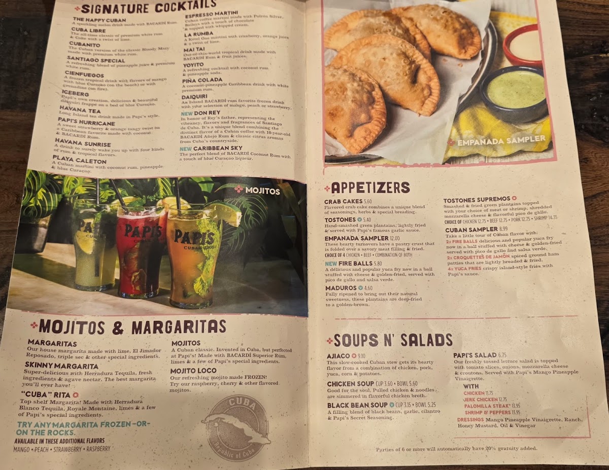 Menu Papi's Cuban & Caribbean Grill-4