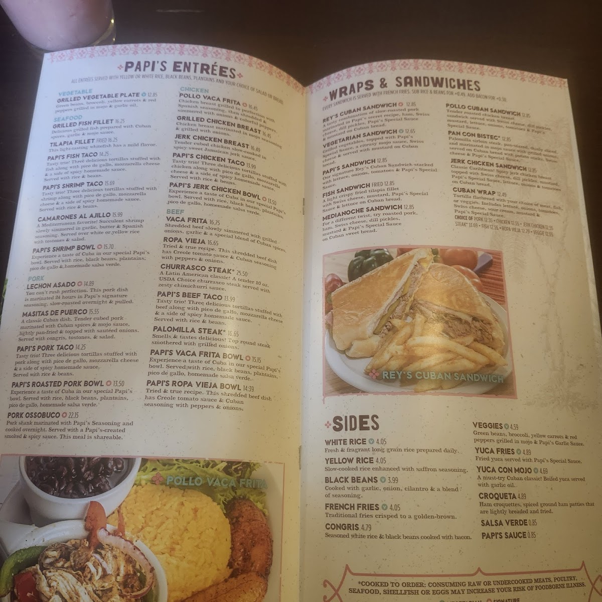 Menu Papi's Cuban & Caribbean Grill-5