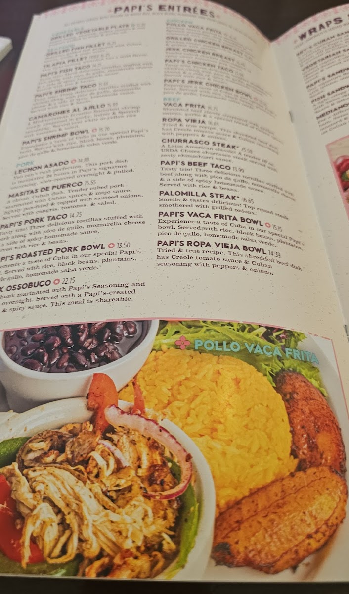 Menu Papi's Cuban & Caribbean Grill-6