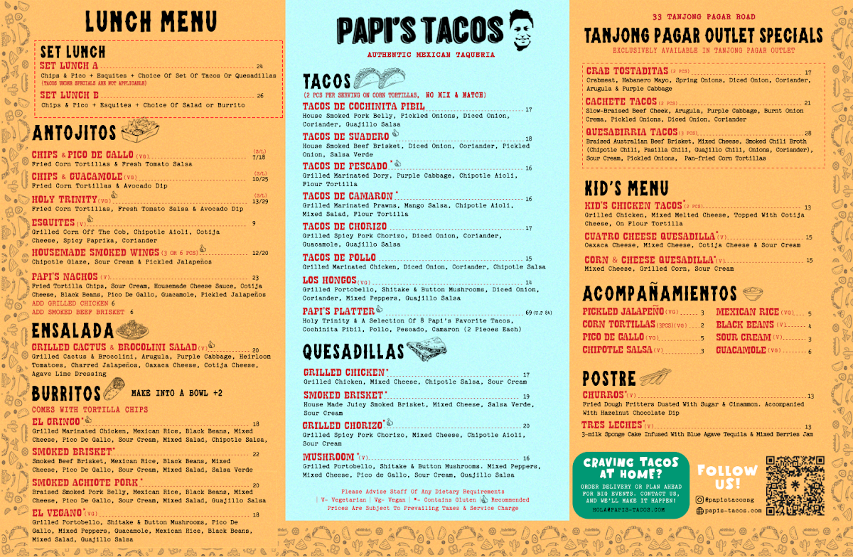 Menu Papi's Tacos - Tanjong Pagar-1