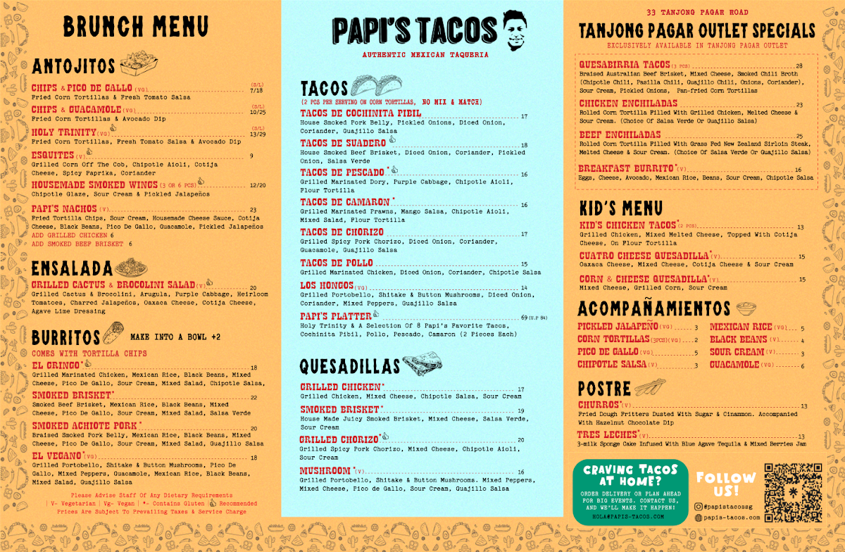 Menu Papi's Tacos - Tanjong Pagar-2