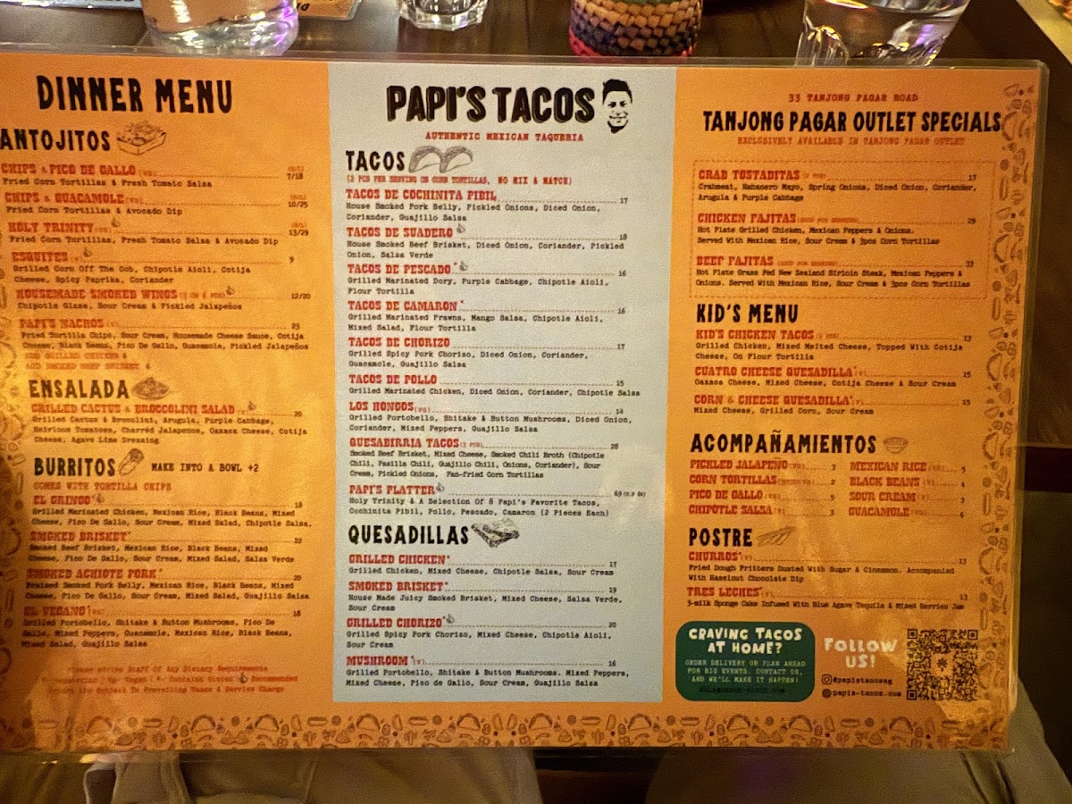 Menu Papi's Tacos - Tanjong Pagar-3
