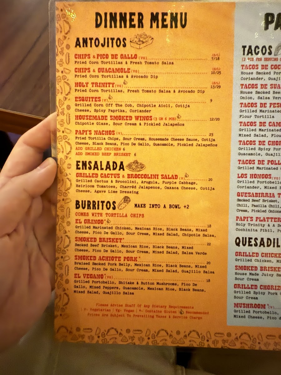 Menu Papi's Tacos - Tanjong Pagar-5