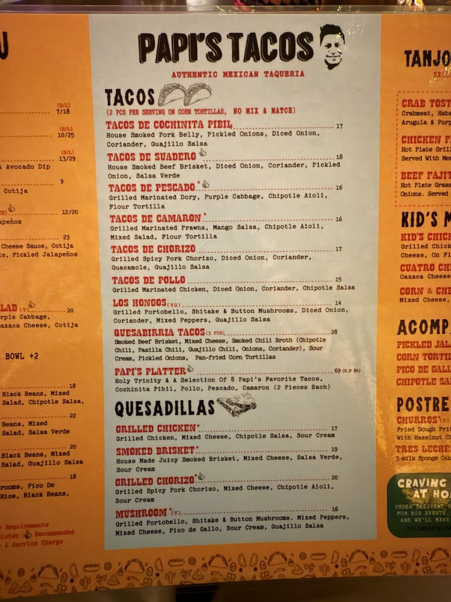 Menu Papi's Tacos - Tanjong Pagar-7