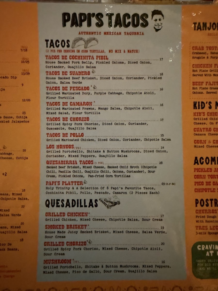 Menu Papi's Tacos - Tanjong Pagar-8