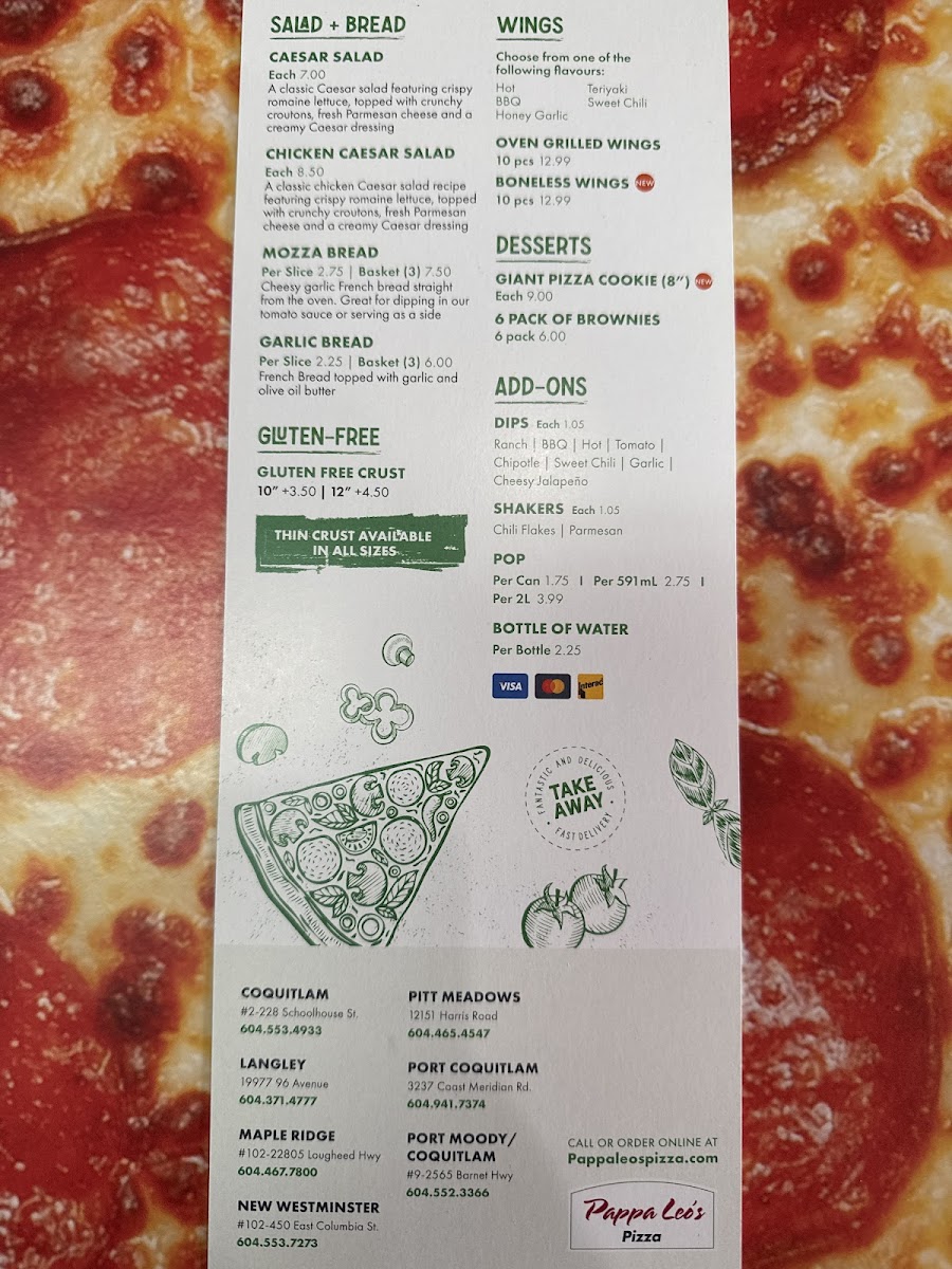 Menu Pappa Leo's Pizza-1