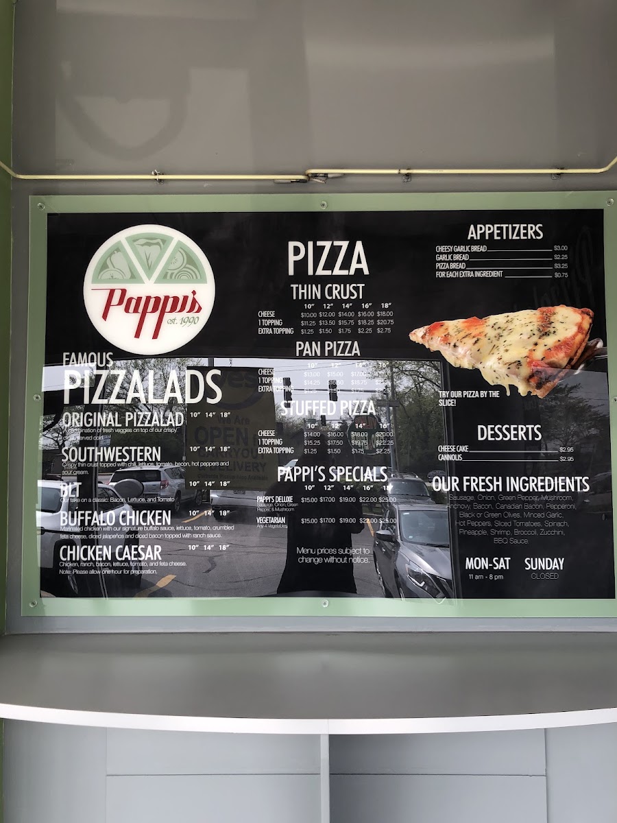 Menu Pappi's Pizza-2
