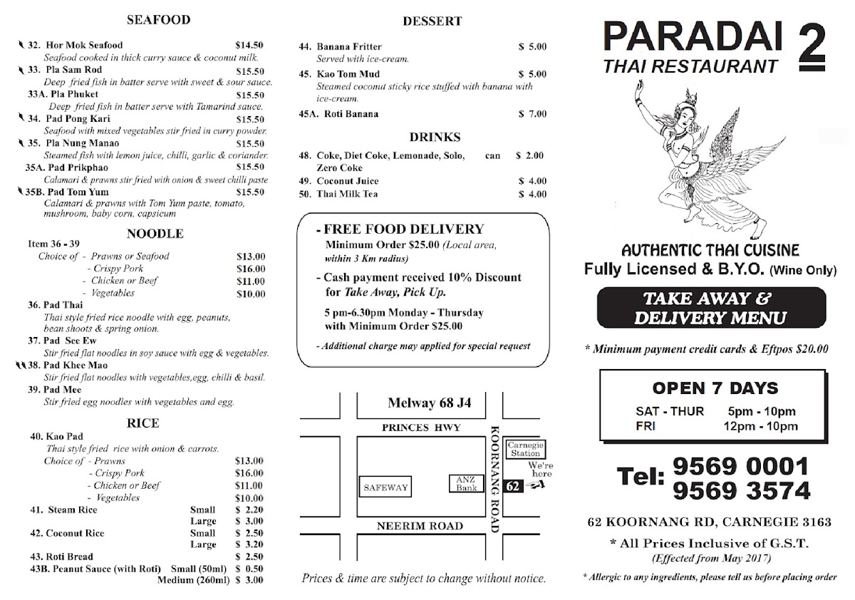 Menu Paradai 2 Thai Restaurant-3