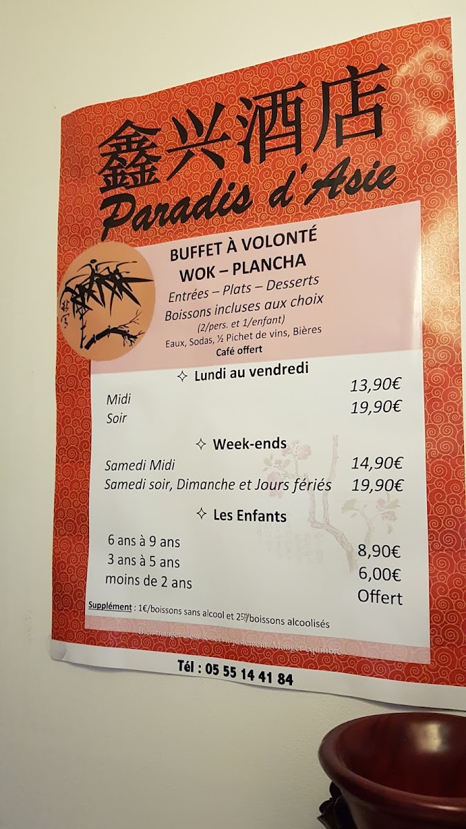 Menu Paradis D'asie-10
