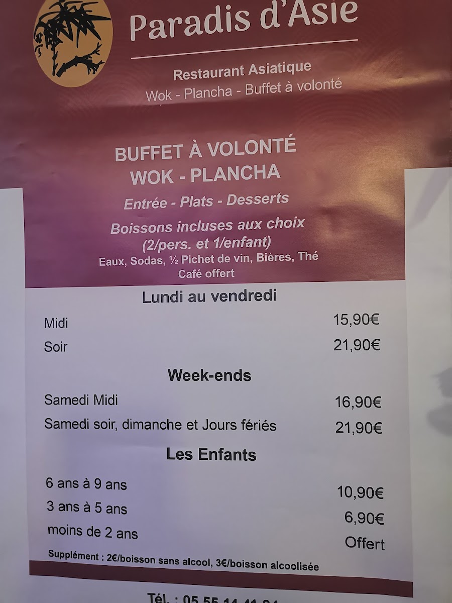 Menu Paradis D'asie-7