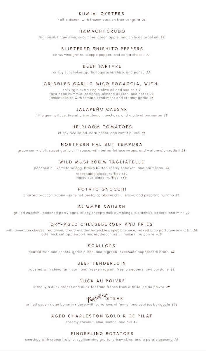 Menu Paradisaea-6