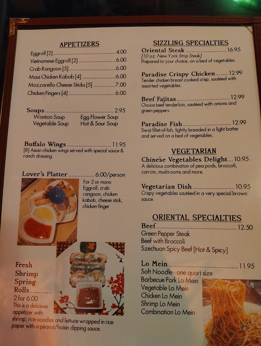 Paradise Cafe Menu-1