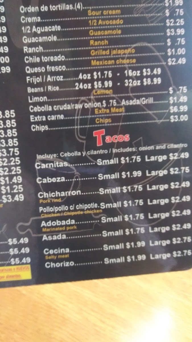 Menu Paradise Mexican Food-7