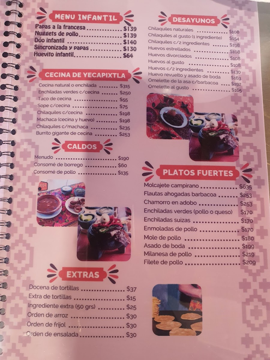 Menu Parador 57-1