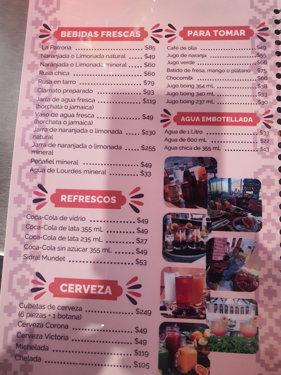 Menu Parador 57-2