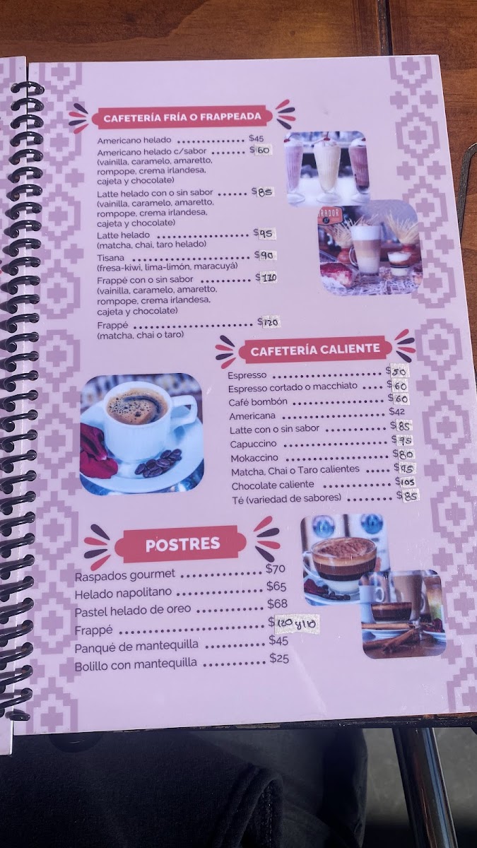 Menu Parador 57-6