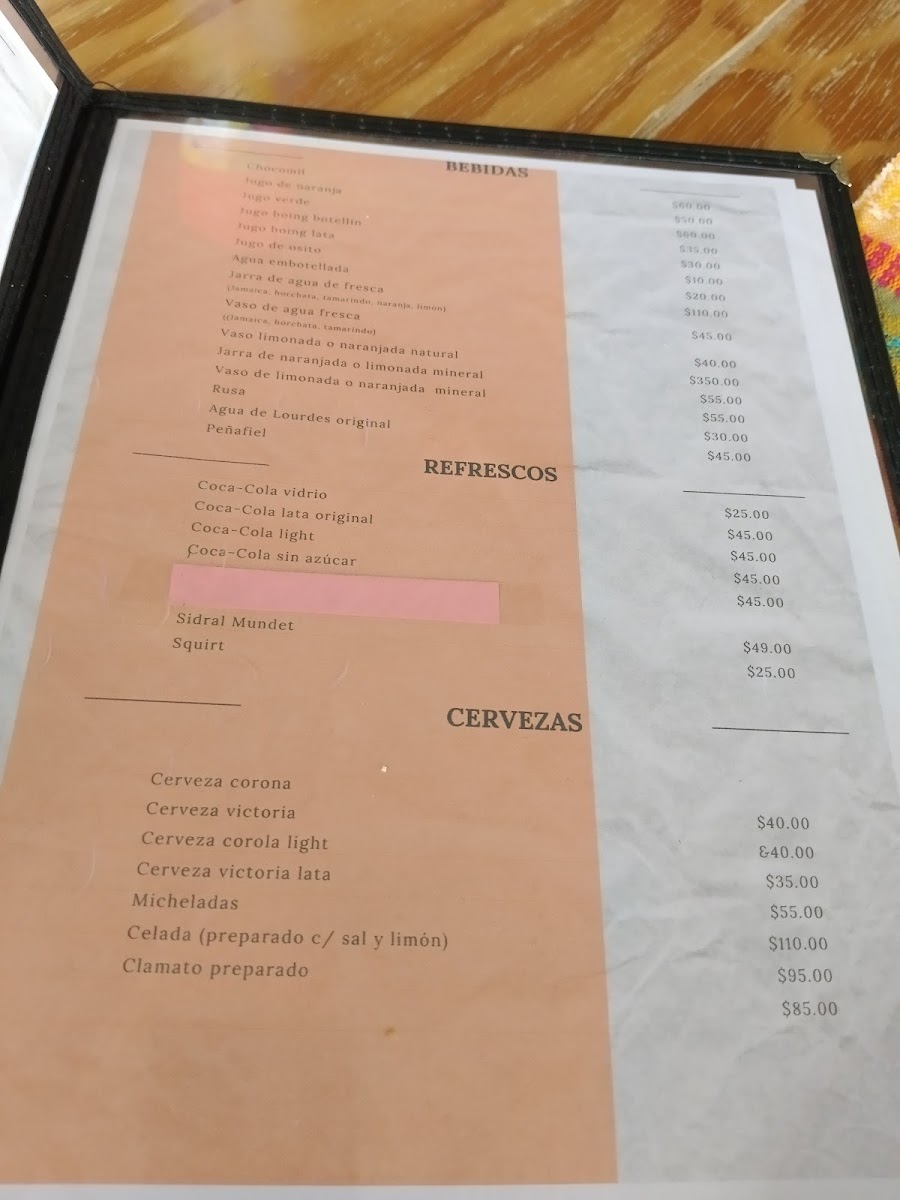 Menu Parador 57-8
