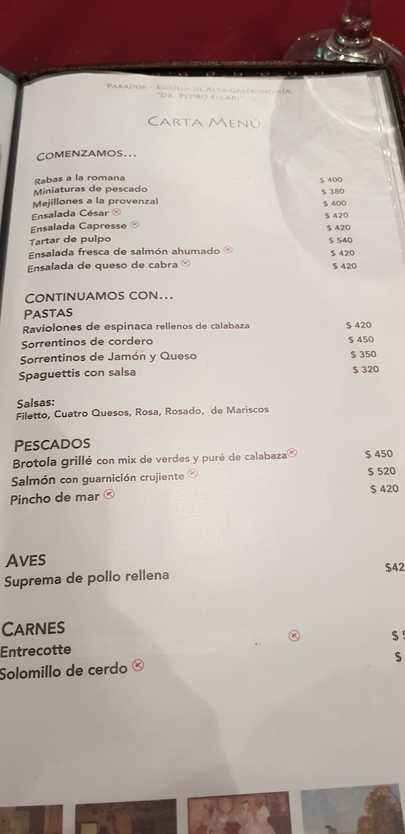 Menu Parador Dr. Pedro Figari.-9