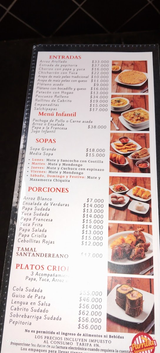 Menu Parador Veleño Parrilla Típica Santandereana-3