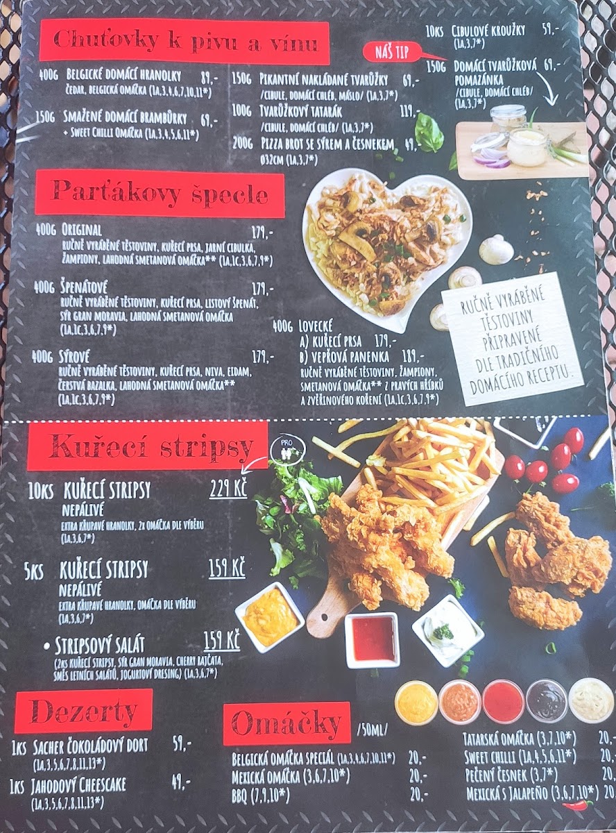 Menu Parťákova Hasičárna Mladá Boleslav - Parťákova Pizza-8